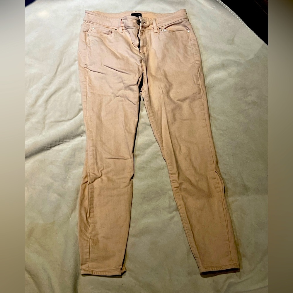 The Loft Anne Taylor Size 6 Blush Pink Skinny Pants